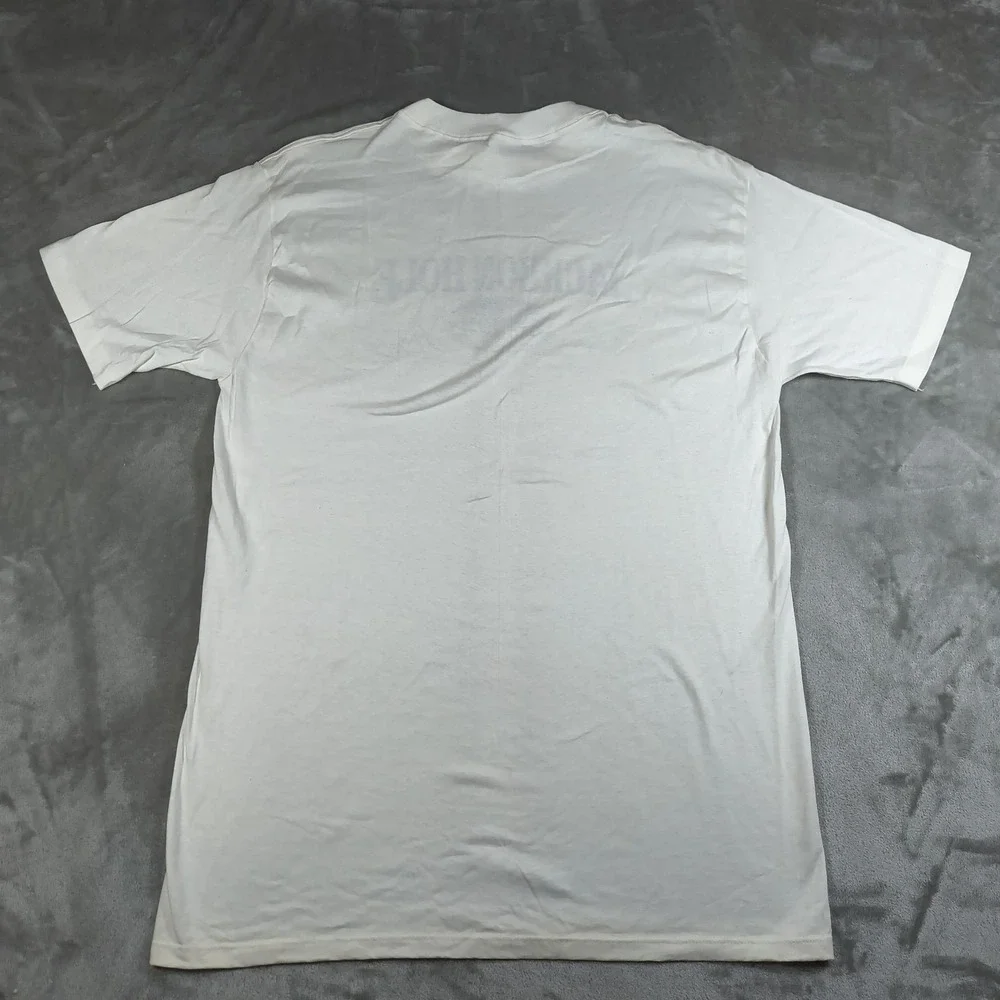 Vintage Jackson Hole Draft Beer Shirt Mens XL White Miller Single Stitch USA 80s